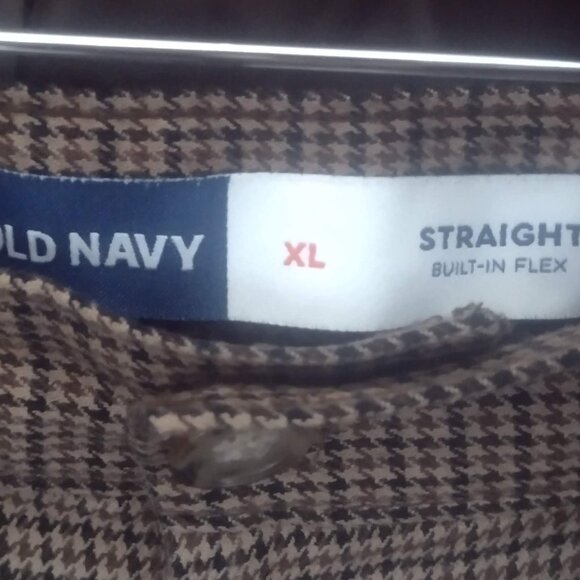 Old Navy Men XL Houndstooth Twill 2-Piece Suit bundle, Blazer & Trousers pants - Picture 4 of 7